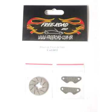 DISCO E SAPATA DE FREIO EM INOX PARA TRAXXAS JATO 3.3 FREEROAD DFJ